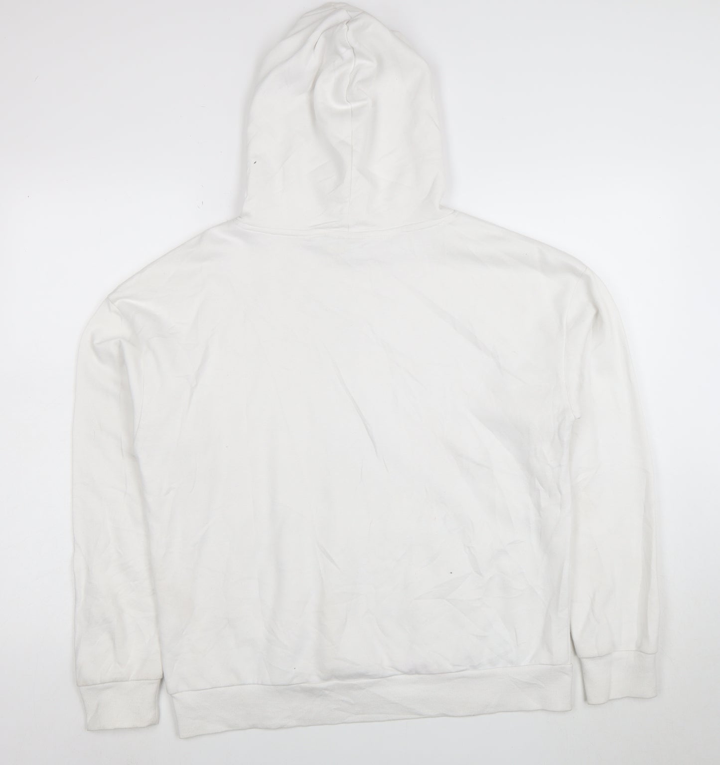 Disney Women White Mickey Mouse Pullover Hoodie Size S