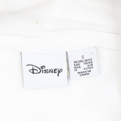 Disney Women White Mickey Mouse Pullover Hoodie Size S