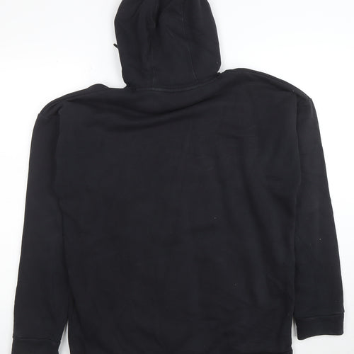 FILA Men's Black Pullover Hoodie XS Regular Fit Logo Sportswear