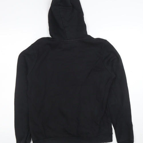 Puma Women's Black Size 14 Pullover Hoodie with Logo Print