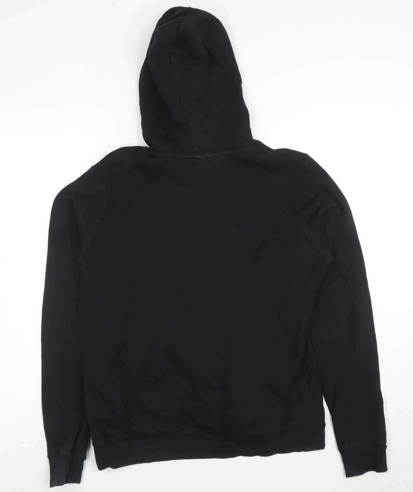 Puma Women's Black Size 14 Pullover Hoodie with Logo Print