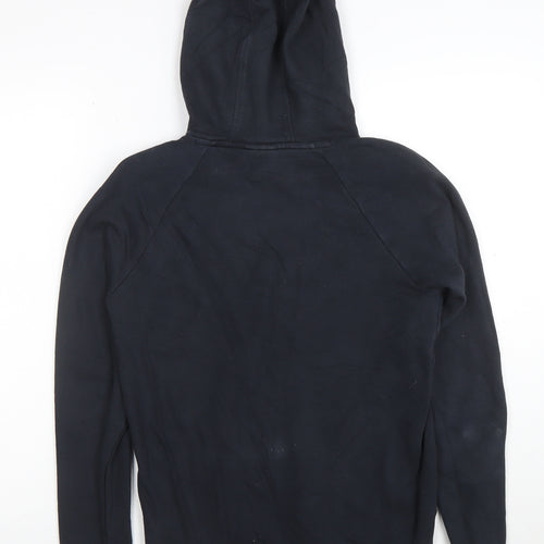 Under Armour Boys Black XS Pullover Hoodie Cotton Blend Athletic