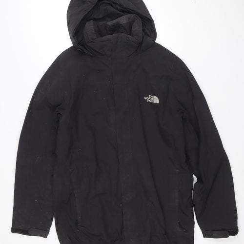 The North Face Men's Black S Waterproof Hooded Parka Jacket