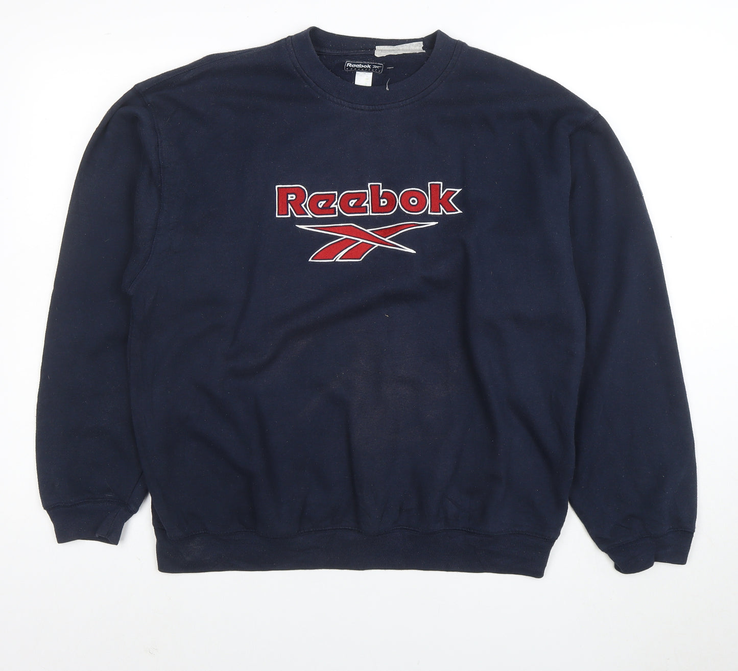 Reebok Men's Blue Embroidered Logo Sweatshirt Size M Pullover