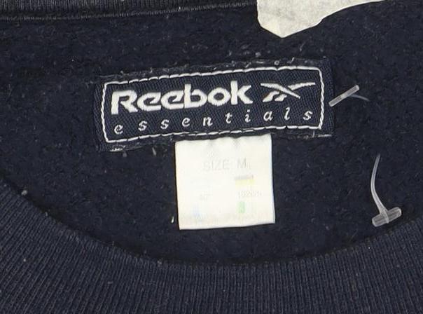Reebok Men's Blue Embroidered Logo Sweatshirt Size M Pullover