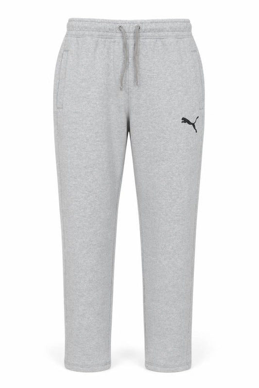 Front view of Puma Men's Grey Small Sweatpants Joggers Regular Fit