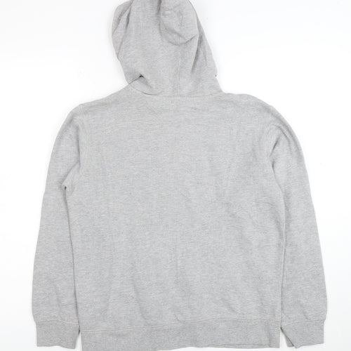 Champion Boys Grey Pullover Hoodie Size 7 Cotton Blend Logo Sweatshirt