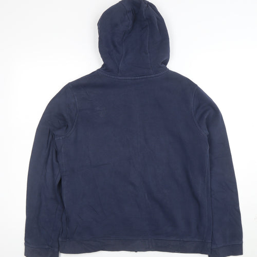 Nike Boys Navy Blue Full Zip Hoodie XL 158-170cm Cotton Blend