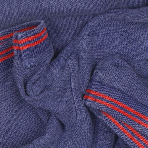 Lee Men's Blue Regular Fit Cotton Polo Shirt Size M