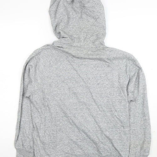 Levi's Women's Grey Pullover Hoodie Small Logo Cotton Blend
