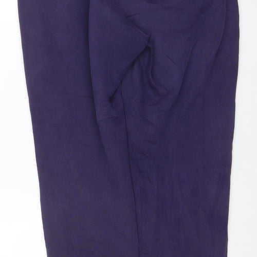 Puma Women's Purple Jogger Trousers M Regular Fit Fleece