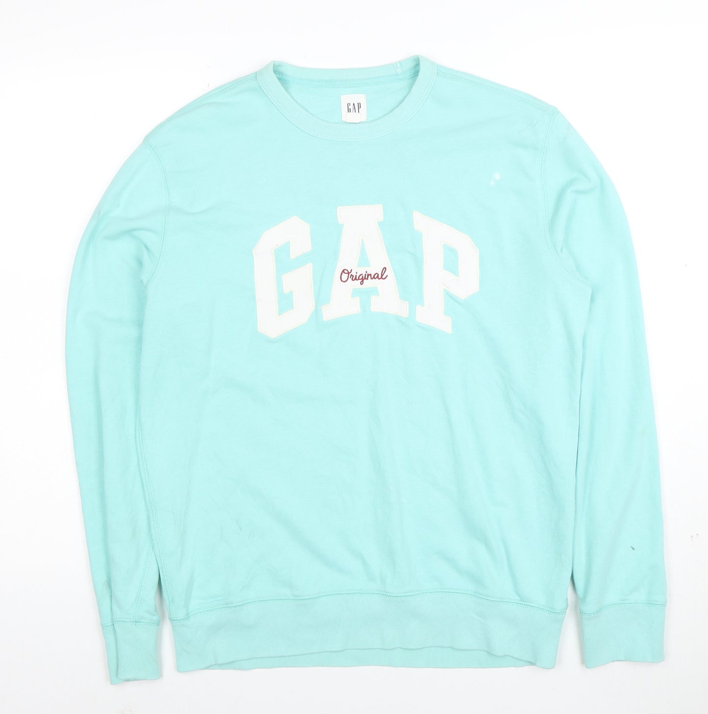 GAP Men's Blue Logo Crew Neck Sweatshirt Size S