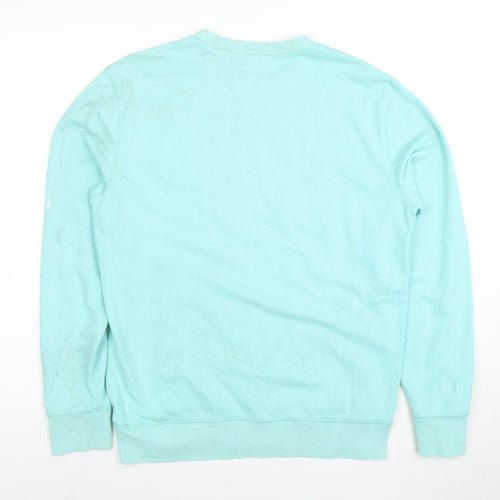 GAP Men's Blue Logo Crew Neck Sweatshirt Size S