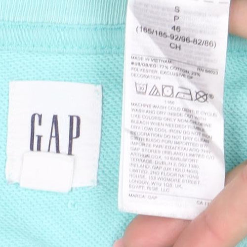 GAP Men's Blue Logo Crew Neck Sweatshirt Size S