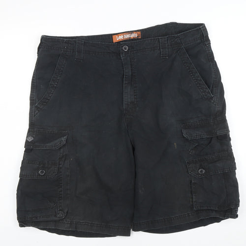 Lee Dungarees Men's Black Cargo Shorts Size 38 Regular Fit