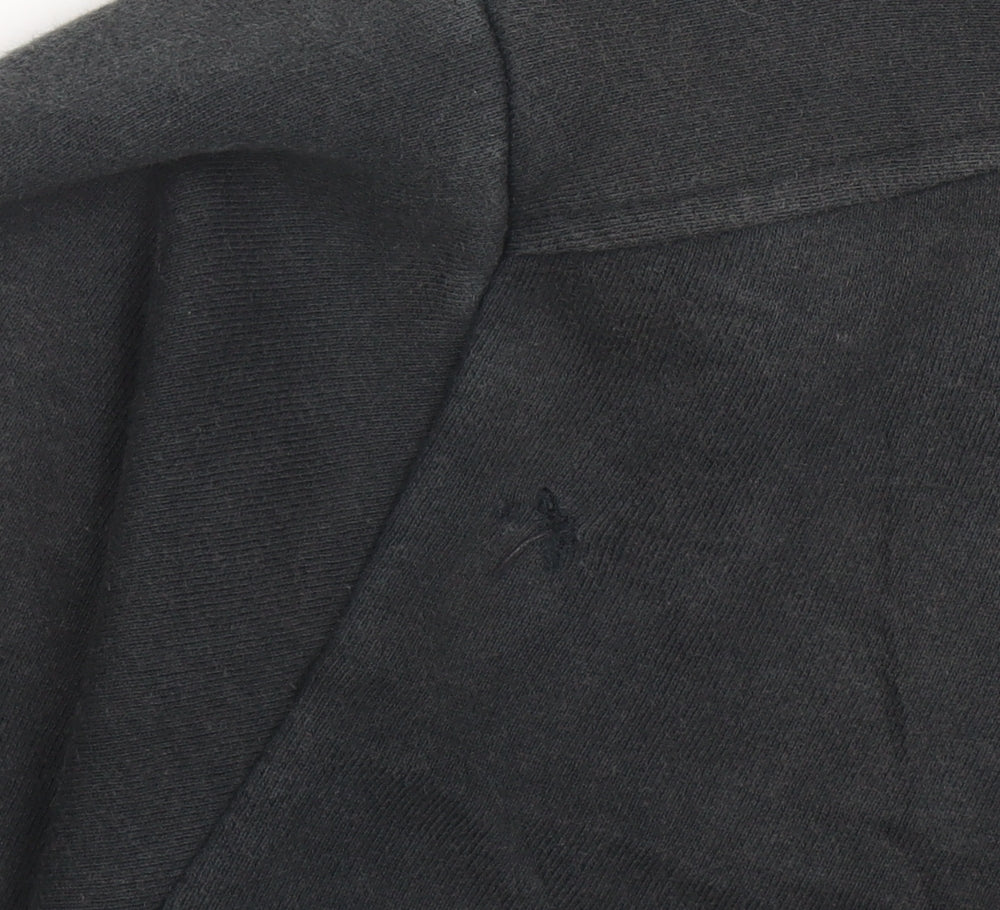 Ellesse Womens Black Pullover Hoodie Medium Cotton Blend Logo