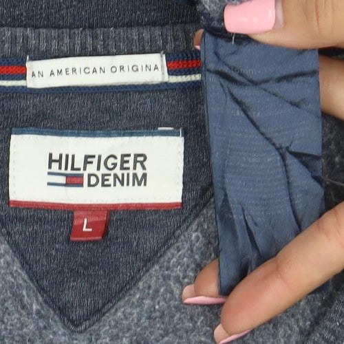 Tommy Hilfiger Denim Men's Blue Crew Neck Sweatshirt L