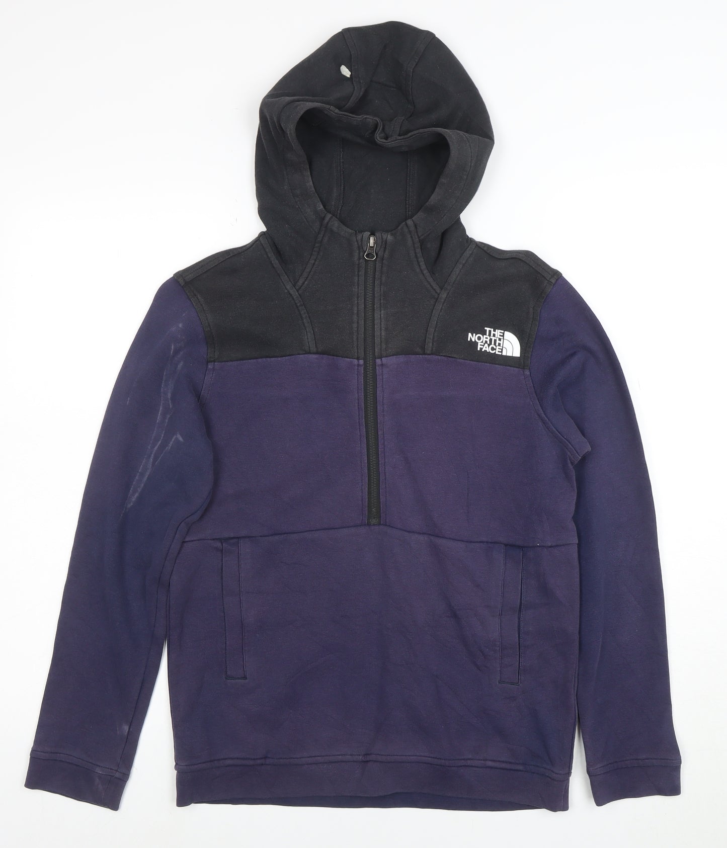 The North Face Boys Purple & Black 1/2 Zip Hoodie Size Large - L/14