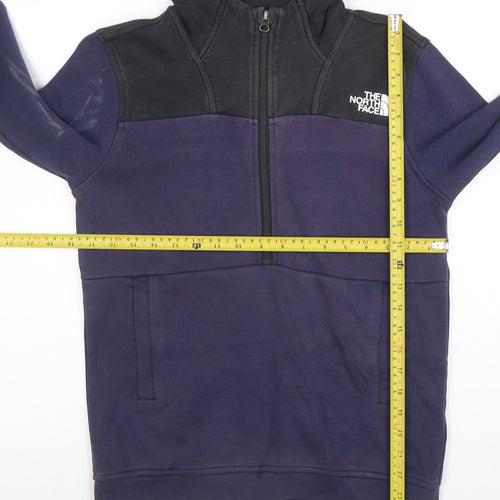 The North Face Boys Purple & Black 1/2 Zip Hoodie Size Large - L/14