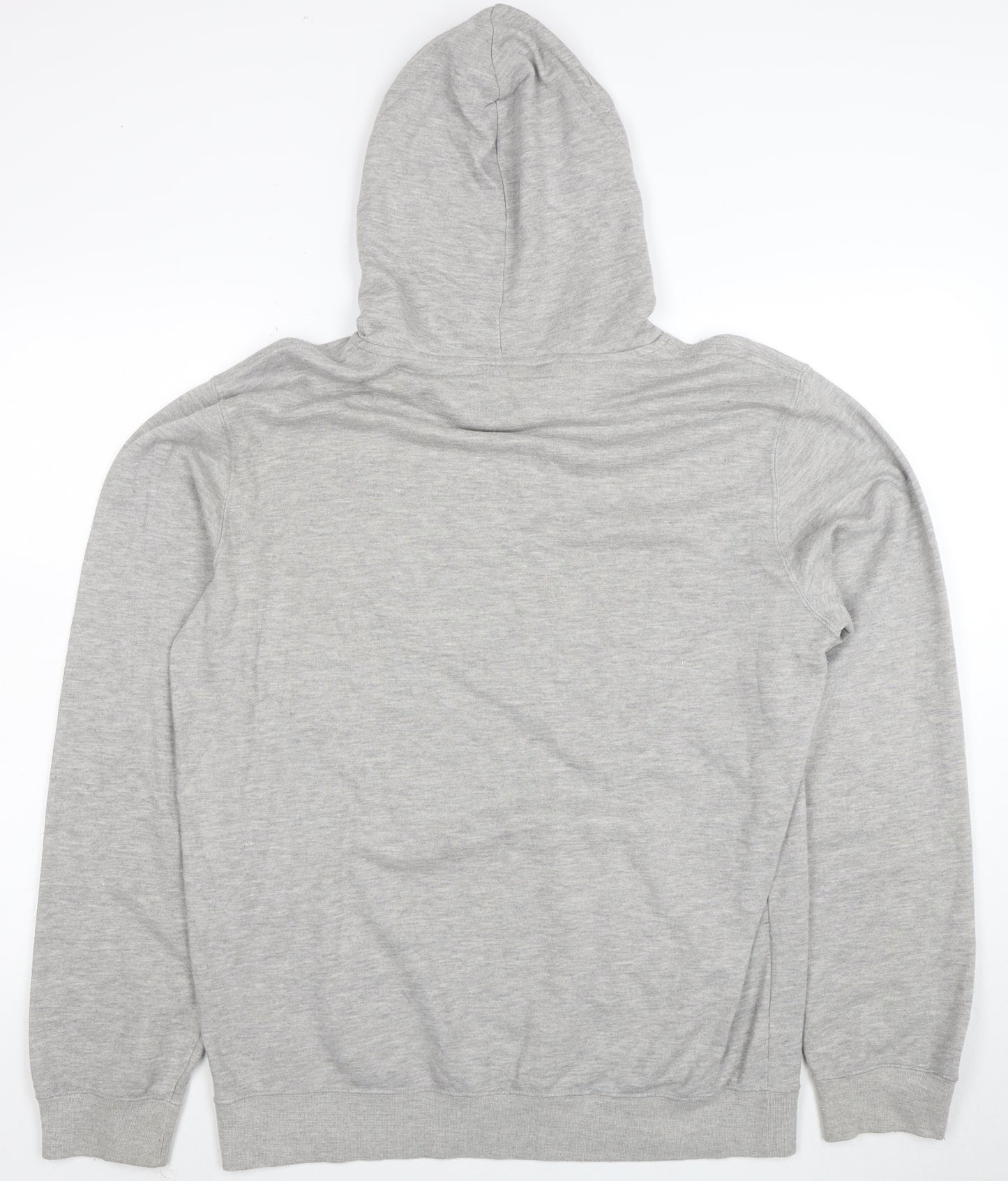 Champion Men's Grey Pullover Hoodie Large Graphic Logo Sports Style