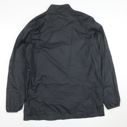 Nike Men's Black L Lightweight Polyester Full Zip Windbreaker Jacket