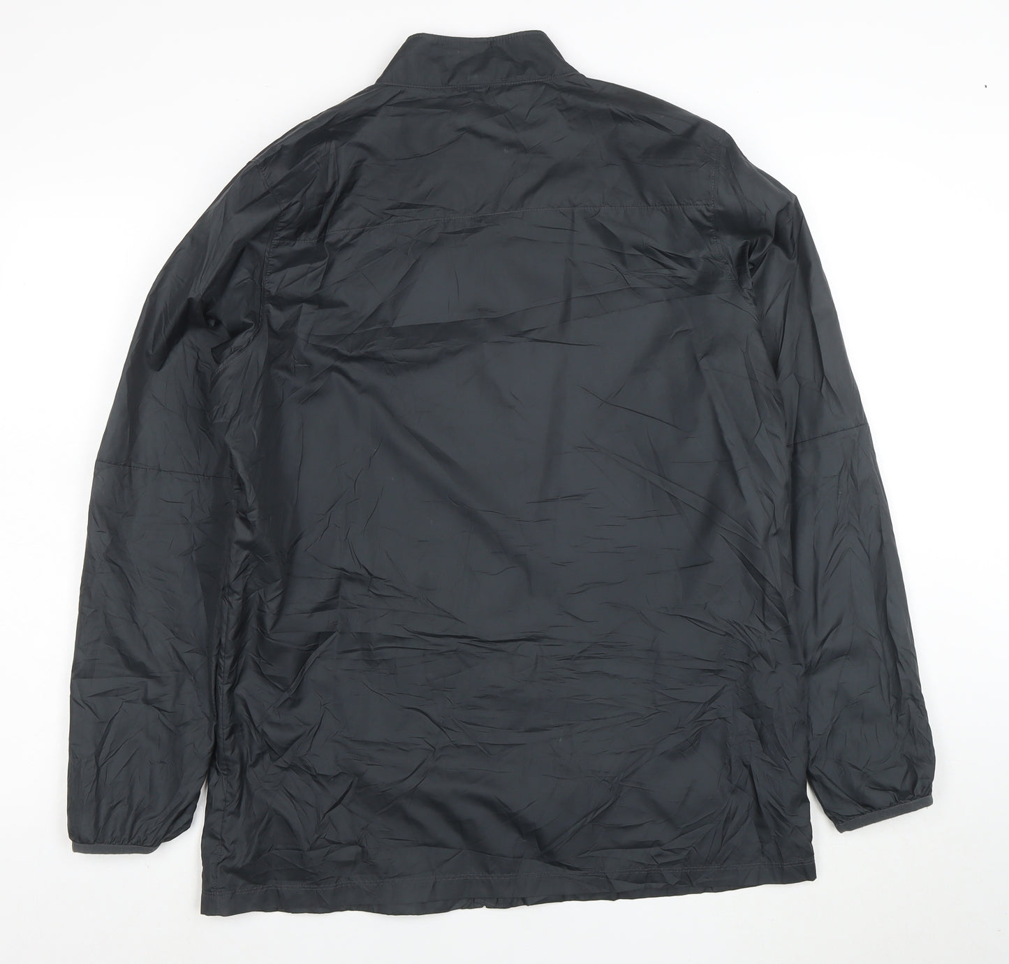 Nike Men's Black L Lightweight Polyester Full Zip Windbreaker Jacket