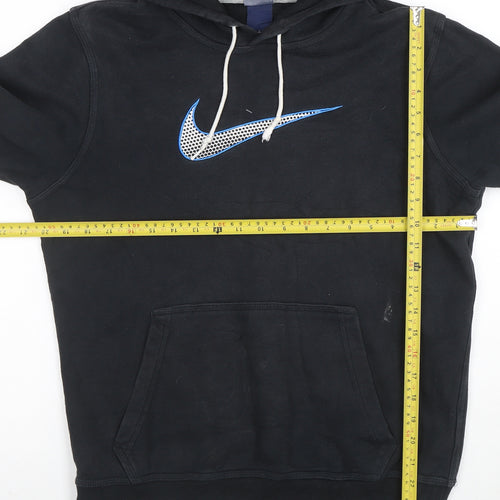 Nike Men's Black Pullover Hoodie S Regular Fit Graphic Logo