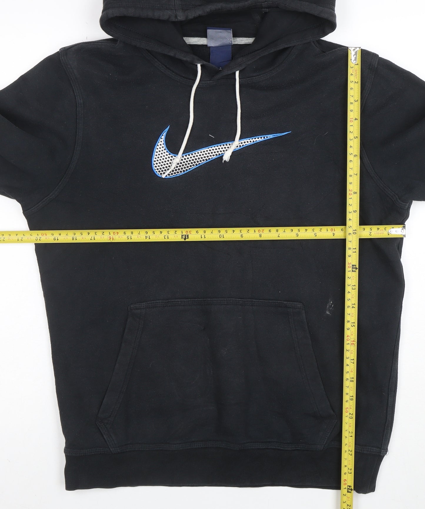 Nike Men's Black Pullover Hoodie S Regular Fit Graphic Logo