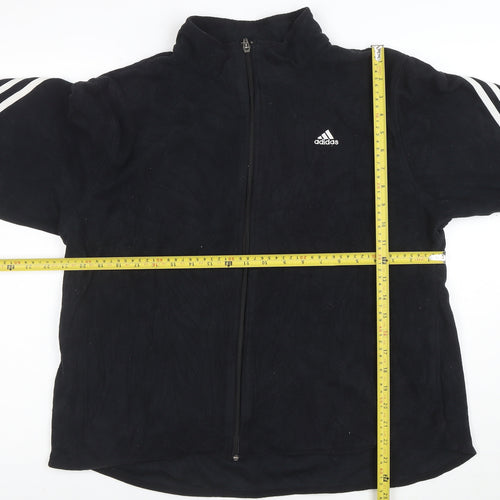adidas Womens Black XL Full Zip Sports Jacket