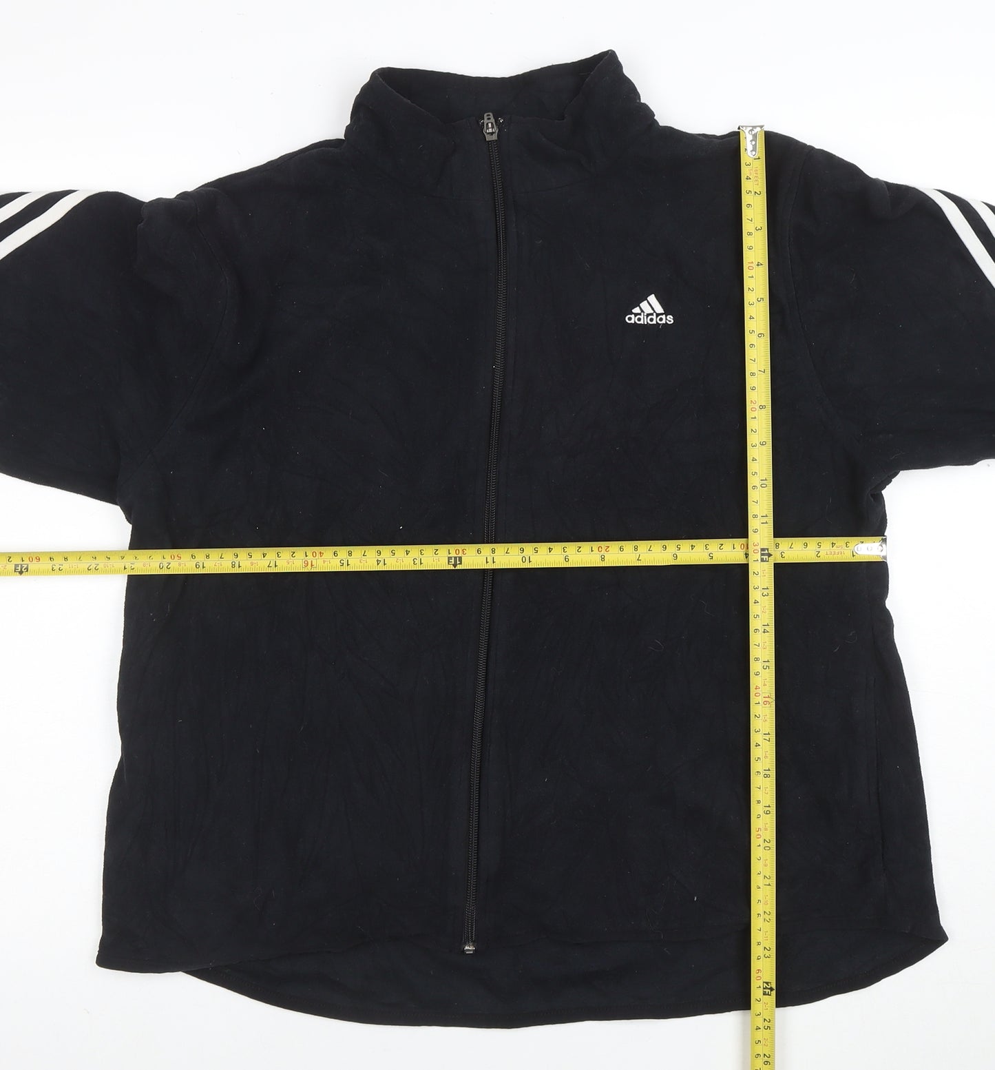 adidas Womens Black XL Full Zip Sports Jacket