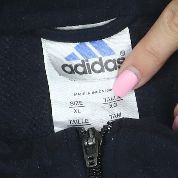 adidas Womens Black XL Full Zip Sports Jacket