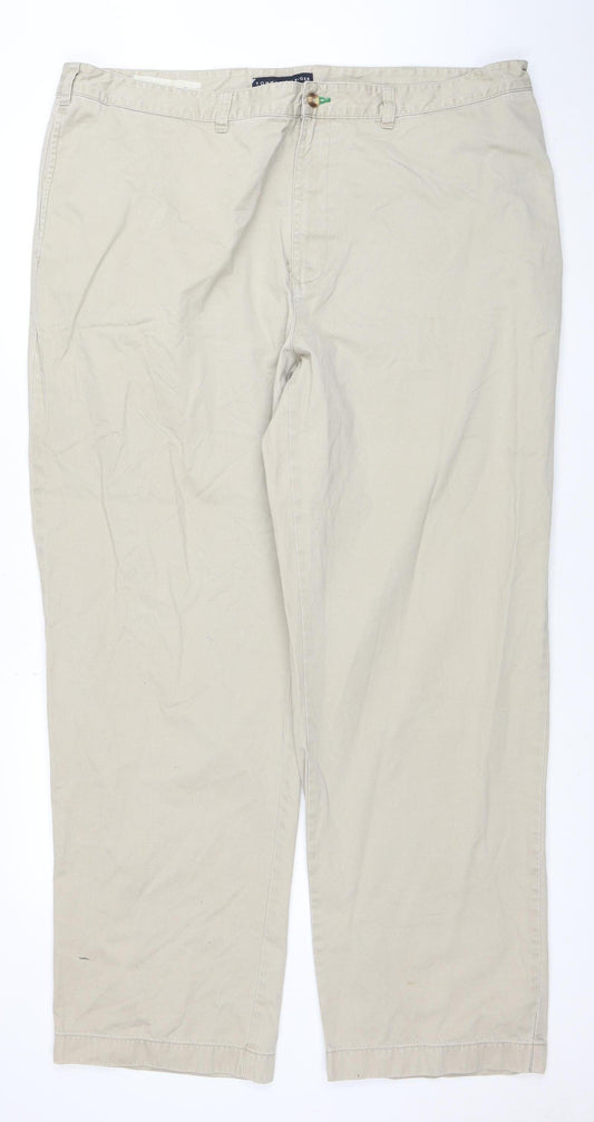 Tommy Hilfiger Men's Beige Chino Trousers 42x32 Regular Fit