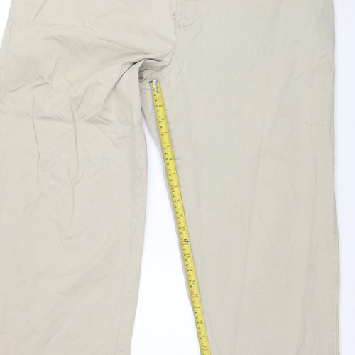 Tommy Hilfiger Men's Beige Chino Trousers 42x32 Regular Fit