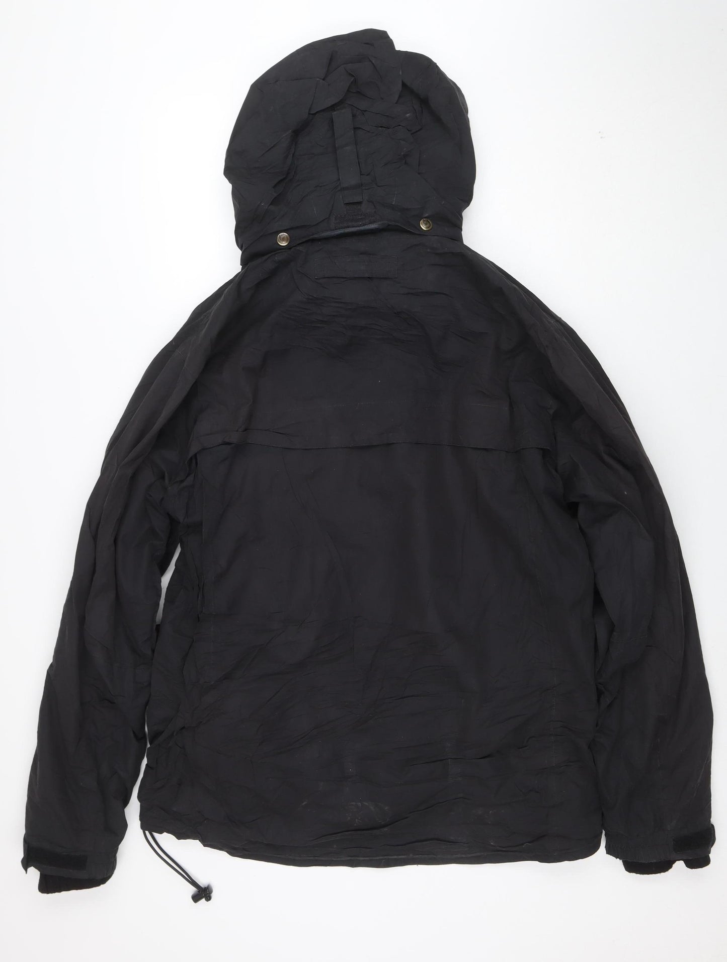 Fjällräven Men's Black M Hooded Windbreaker Jacket Polyester Waterproof