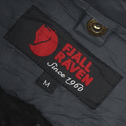Fjällräven Men's Black M Hooded Windbreaker Jacket Polyester Waterproof