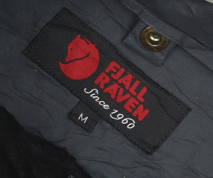 Fjällräven Men's Black M Hooded Windbreaker Jacket Polyester Waterproof