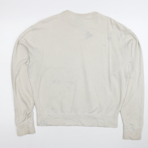 Nike Womens Beige Small Pullover Crew Neck Sweatshirt