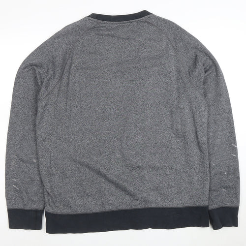 Nike Men's Grey Crew Neck Long Sleeve Sports Sweatshirt L
