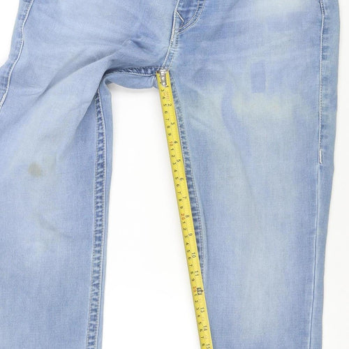True Religion Womens Blue Size 28 Mid Rise Straight Jeans