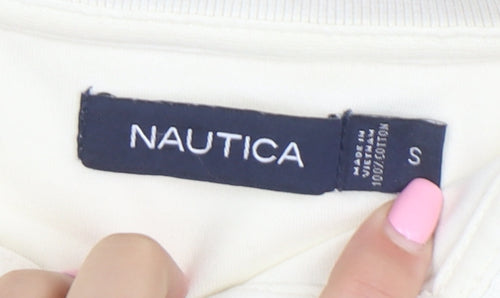 Nautica Men's Beige Short Sleeve Classic Fit Cotton Polo Shirt Size S