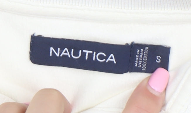 Nautica Men's Beige Short Sleeve Classic Fit Cotton Polo Shirt Size S