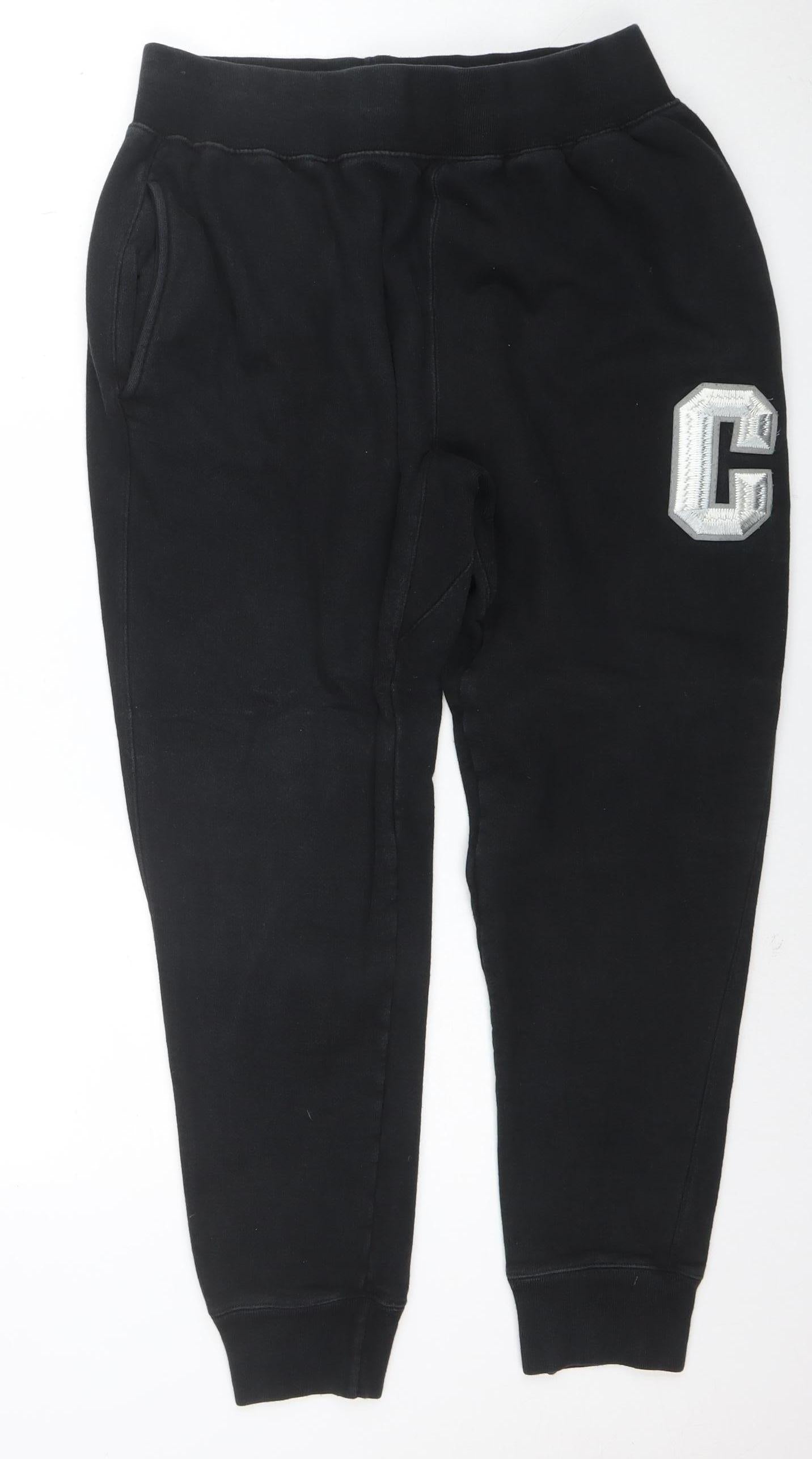 Champion Reverse Weave Mens Black Large Sweatpants Fleece Joggers