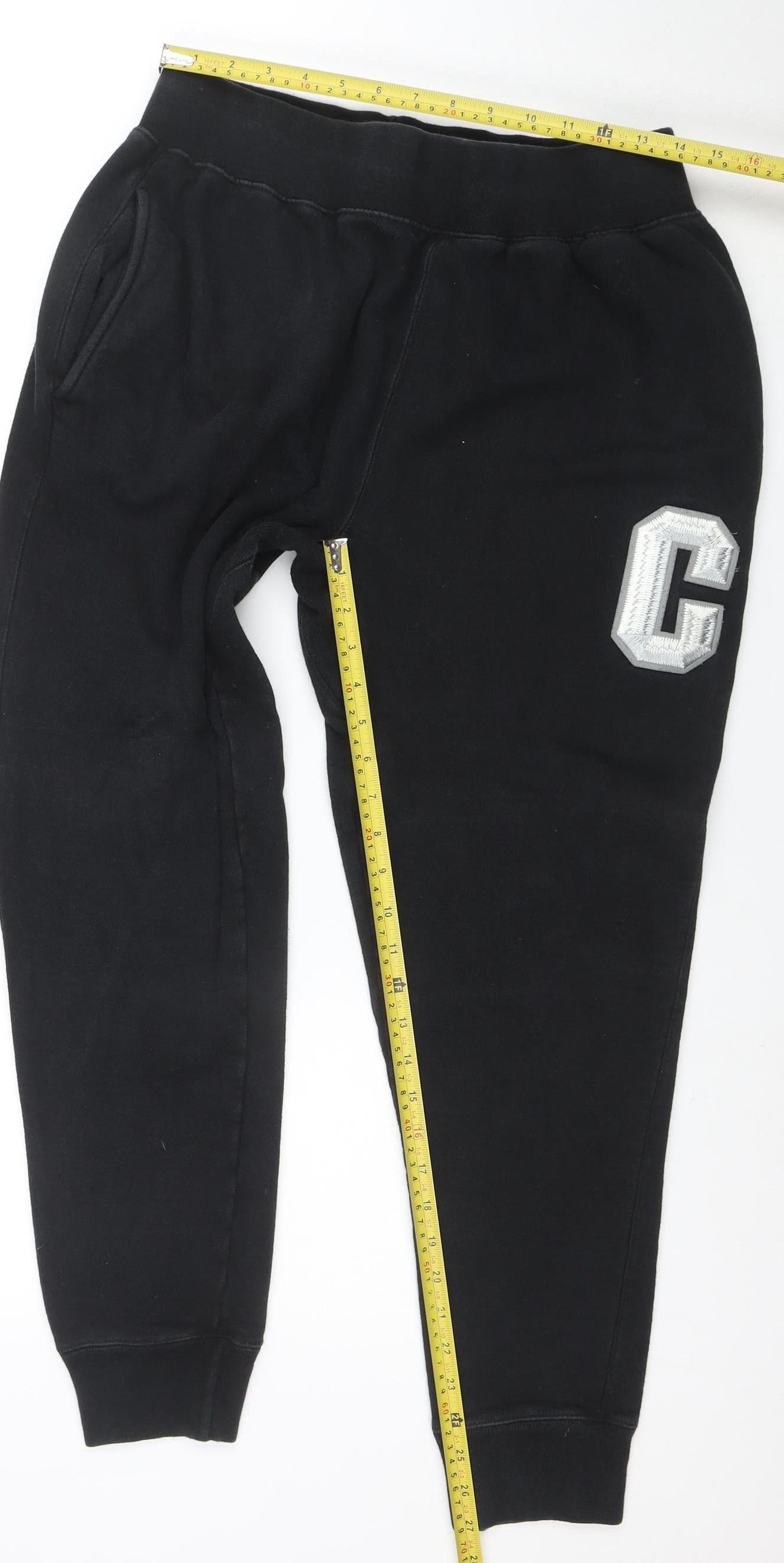 Champion Reverse Weave Mens Black Large Sweatpants Fleece Joggers