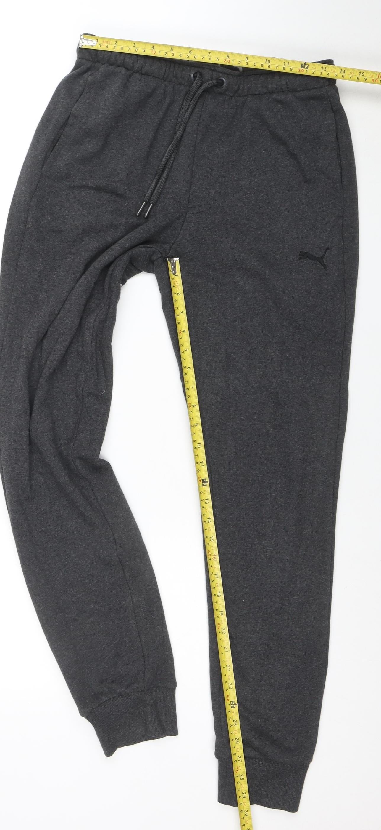 Puma Men Grey Jogger Sweatpants M Regular Fit Activewear