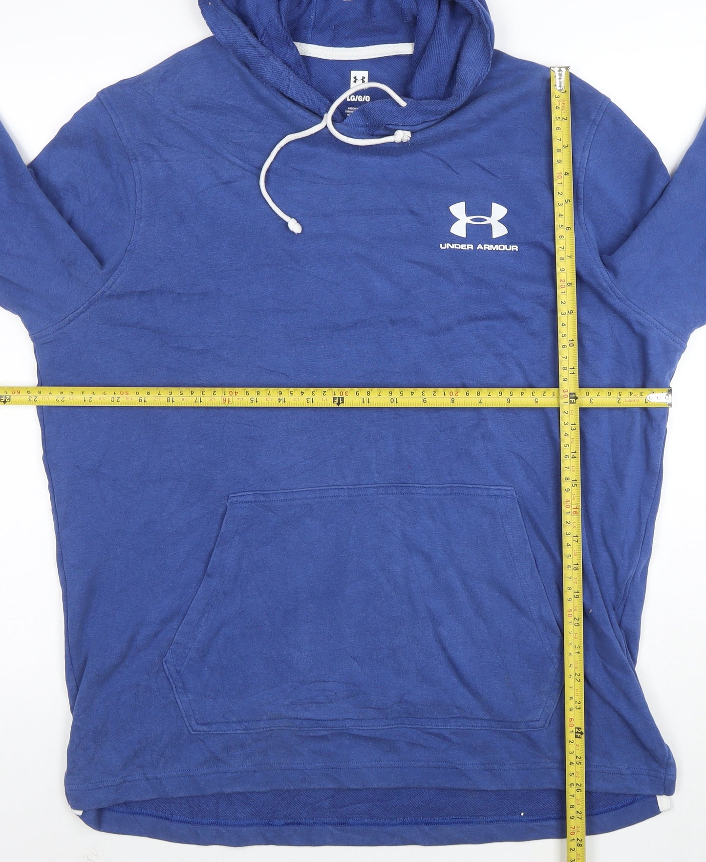 Under Armour Men's Blue Pullover Hoodie Size L Regular Fit