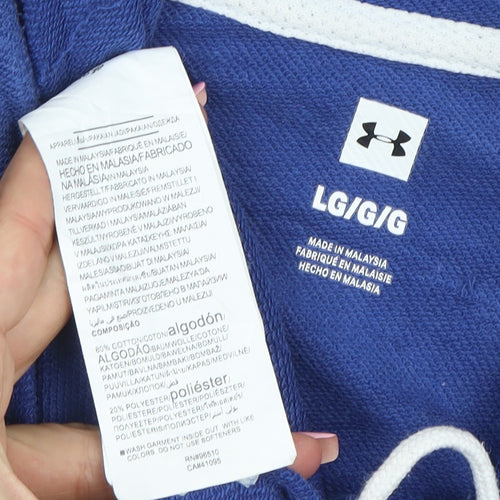 Under Armour Men's Blue Pullover Hoodie Size L Regular Fit