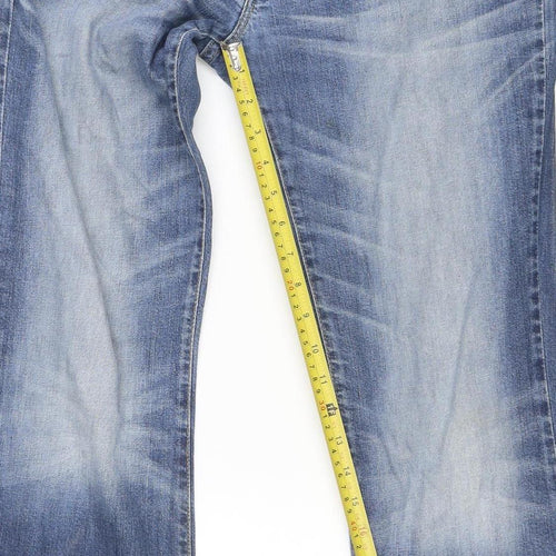 Levi’s Women Blue Flared Jeans Size 12 Regular Denim Mid Rise