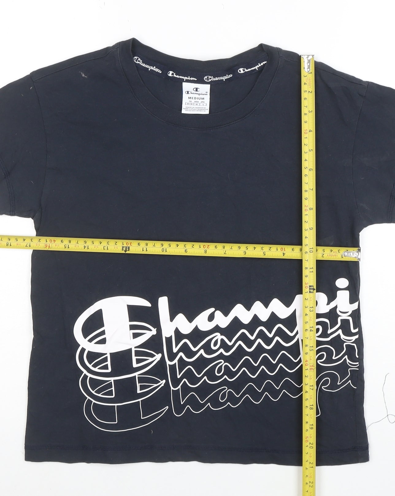 Champion Womens Black Medium Basic Cotton T-Shirt