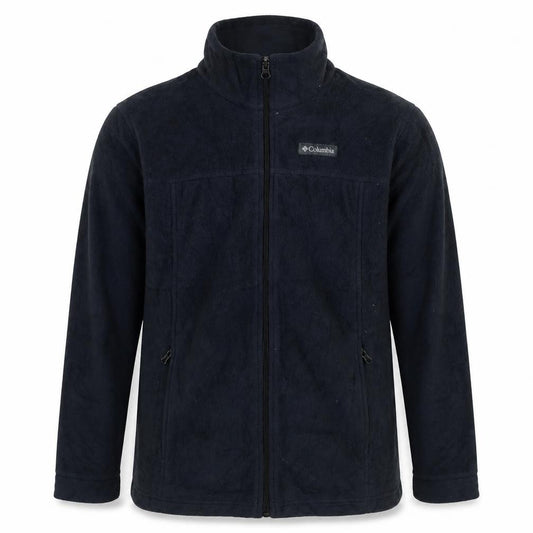 Columbia Boys Black Fleece Full Zip Jacket Size L Warm Outdoor Layer
