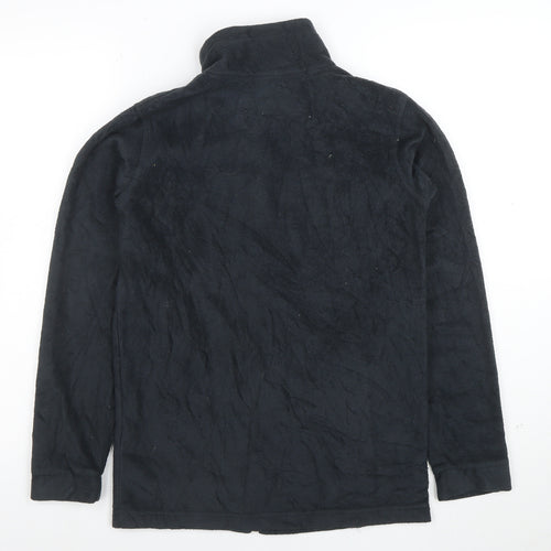 Columbia Boys Black Fleece Full Zip Jacket Size L Warm Outdoor Layer
